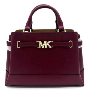 Michael Kors Reed Small Satchel Crossbody Bag Dark Cherry